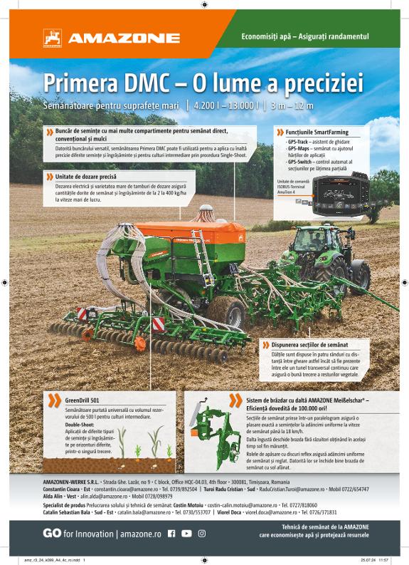 Anzeige „Primera DMC – O lume a preciziei“, A4, 4c, ro