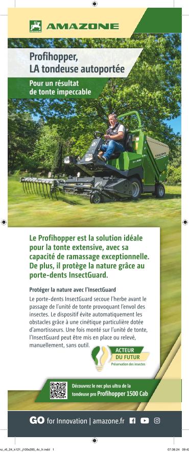 Afficher "Profihopper, LA tondeuse autoportée", 110x285, 4c, fr 