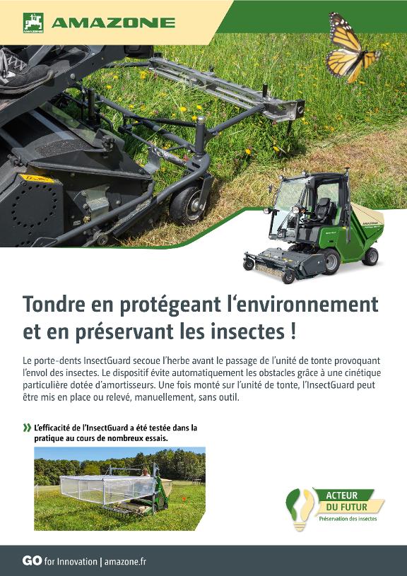 Poster DIN A1 Tondre en protégeant l‘environnement et en préservant les insectes !