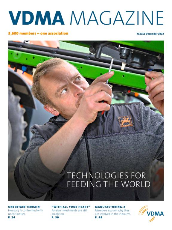 VDMA-Magazin 2023-12 AI ploughs along - Technologies for feeding the world