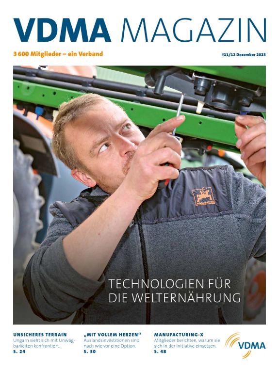 VDMA-Magazin 2023-12 KI ackert mit - Technologien für die Welternährung