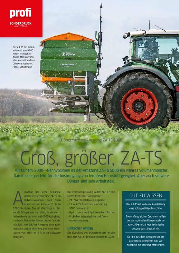 profi Sonderdruck "Groß, größer, ZA-TS" 12/2024