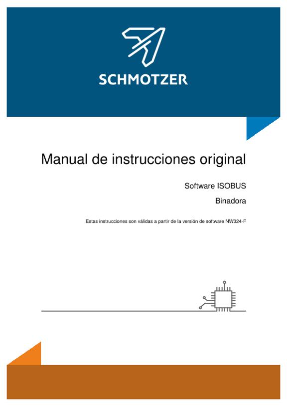 Manual del operador Schmotzer Software ISOBUS Binadora