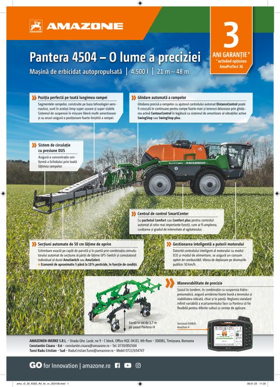 Anzeige „Pantera 4504 – O lume a preciziei“, A4, 4c, ro