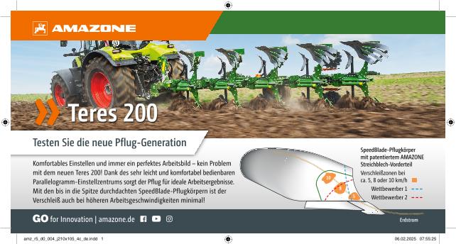 Teres 200, Testen Sie die neue Pfluggeneration, 210x105, 4c, de