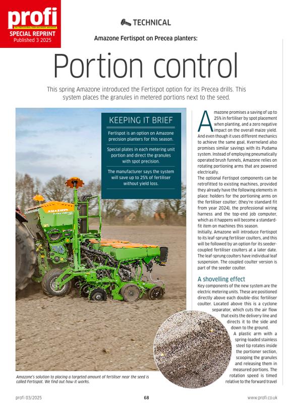 profi Special Reprint "Fertispot on Precea planters" 03/2025