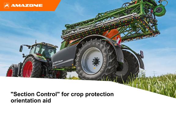 Orientation Aid for the Start of the Season Section Control for crop protection