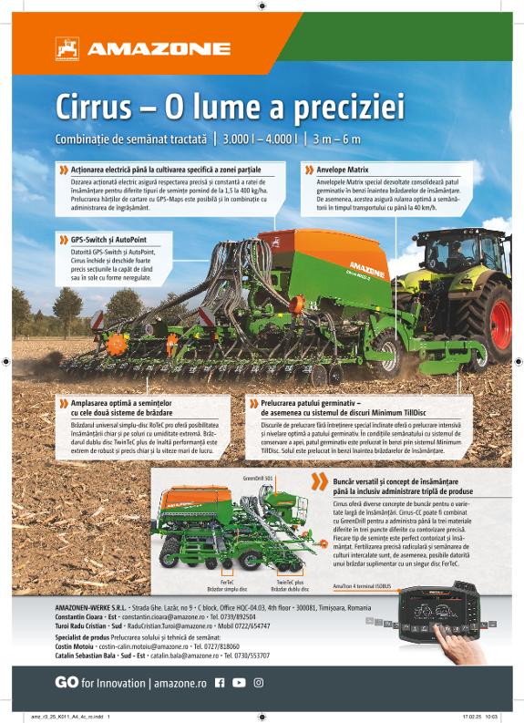 Anzeige „Cirrus – O lume a preciziei“, A4, 4c, ro