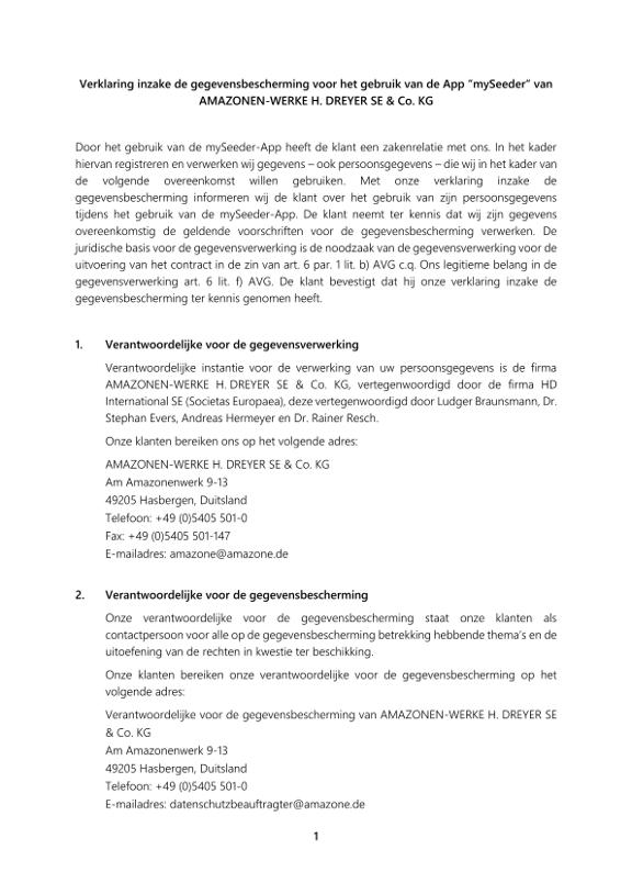 Privacy Policy mySeeder APP