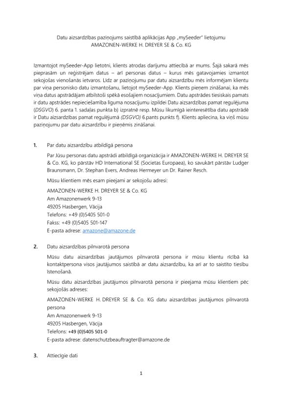 Privacy Policy mySeeder APP