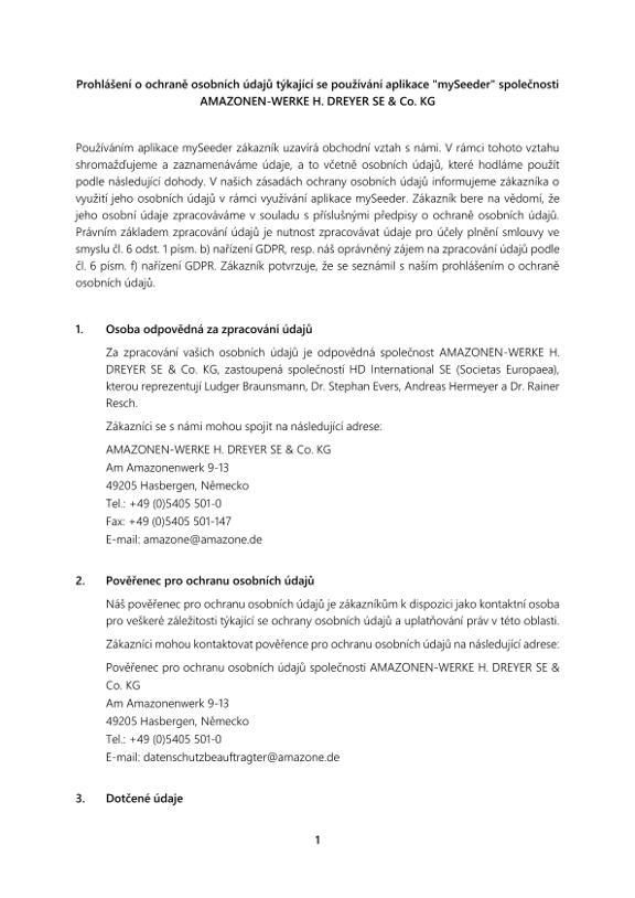 Privacy Policy mySeeder APP