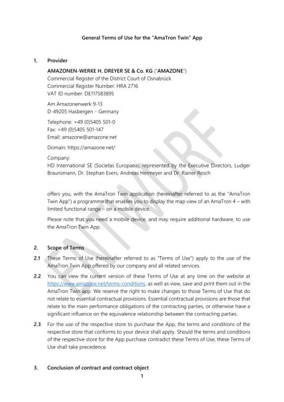 Privacy Policy AmaTron Twin APP