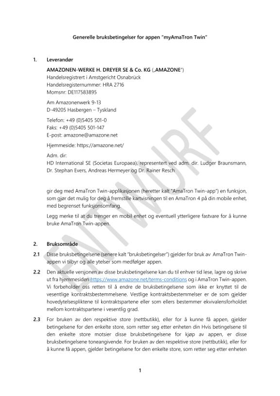 Privacy Policy AmaTron Twin APP