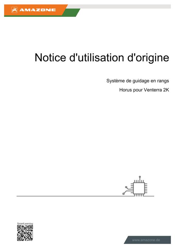 Notice d'utilisation Système de guidage en rangs Horus
