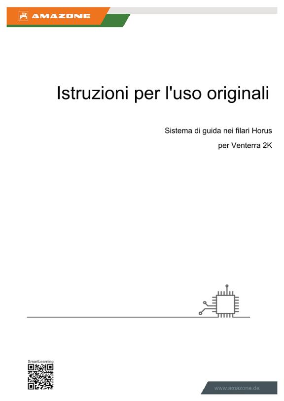 Manuale di intruzioni Sistema di guida nei filari Horus