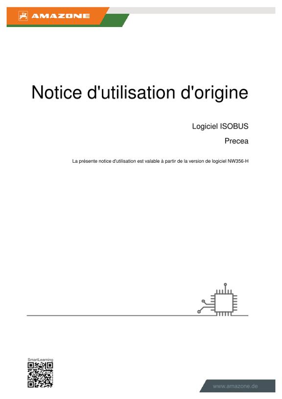 Notice d'utilisation ISOBUS-Software Precea