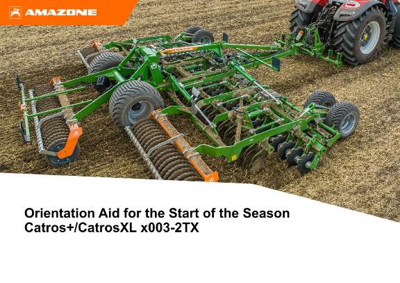 Orientation Aid for the Start of the Season Catros+/CatrosXL x003-2TX