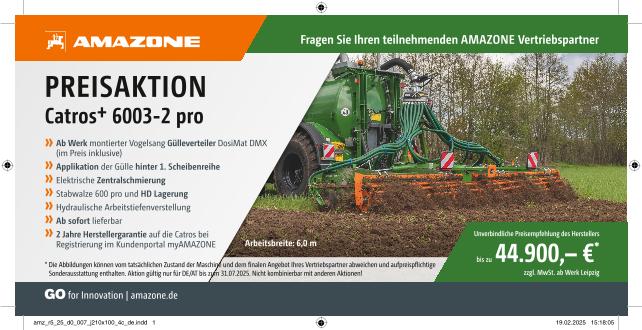 SONDERAKTION Catros+ 6002-2 pro, 210 x 100, 4c, de