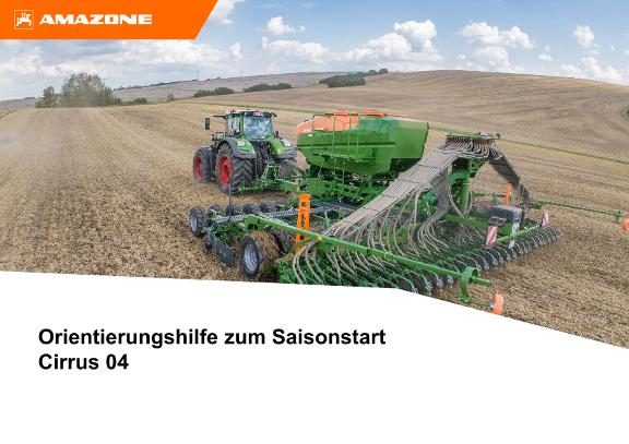 Orientierungshilfe zum Saisonstart Cirrus 04