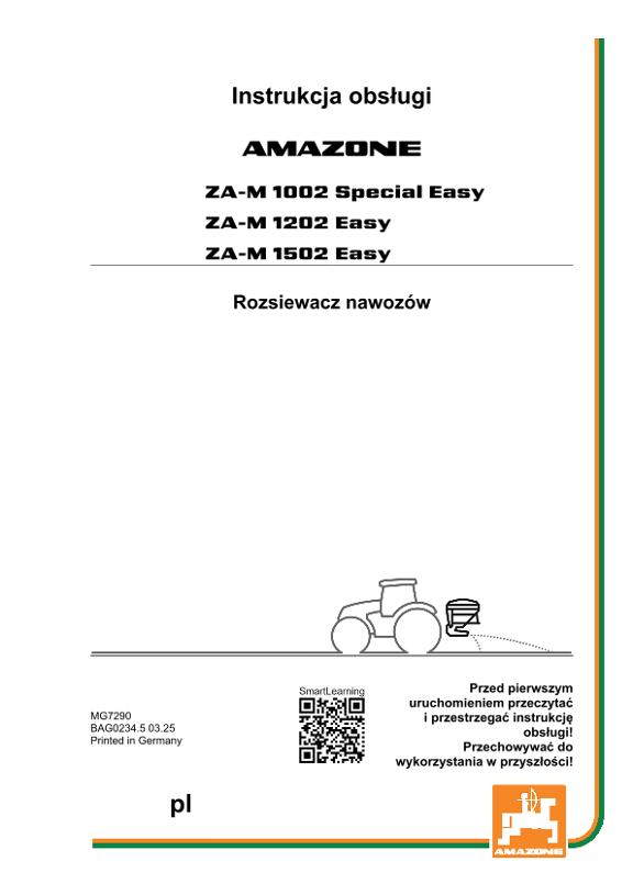Instrukcja obsługi ZA-M 10/12/1502 SPECIAL