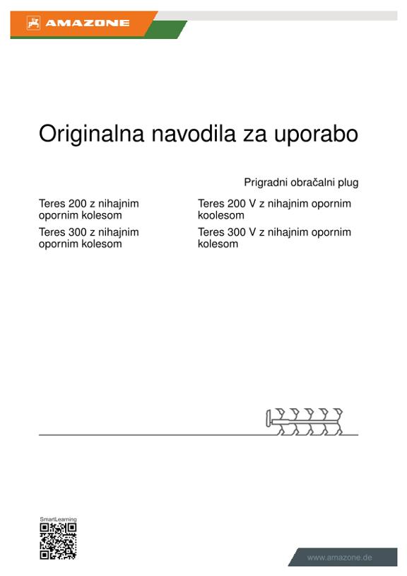Navodila za uporabo Teres 200/300 z nihajnim opornim kolesom