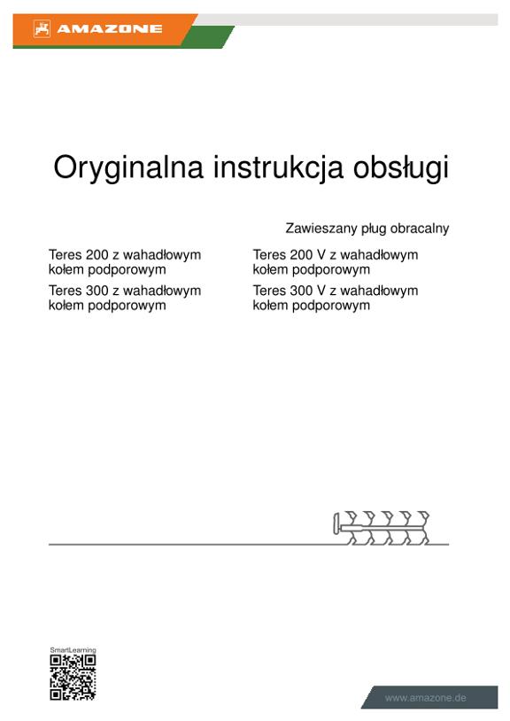 Instrukcja obsługi Teres 200/300 z wahadłowym kołem podporowym