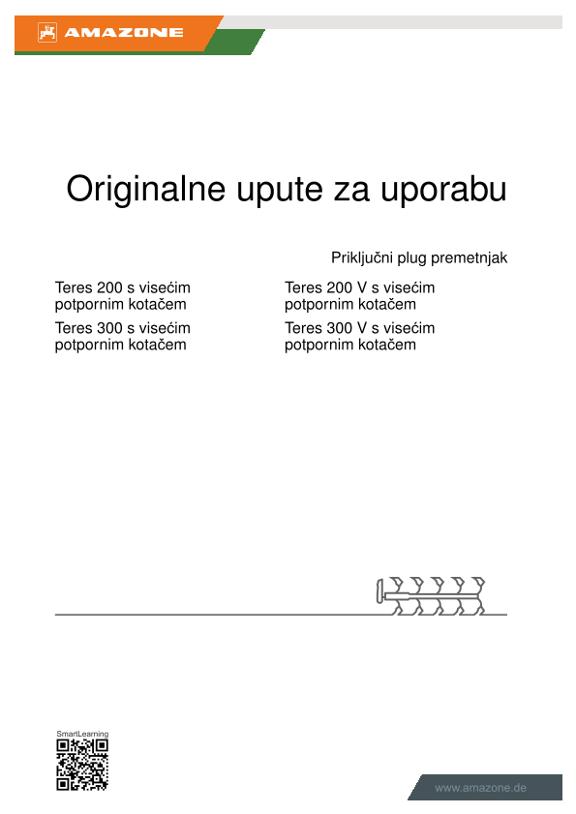 Upute za uporabu Teres 200/300 s visećim potpornim kotačem