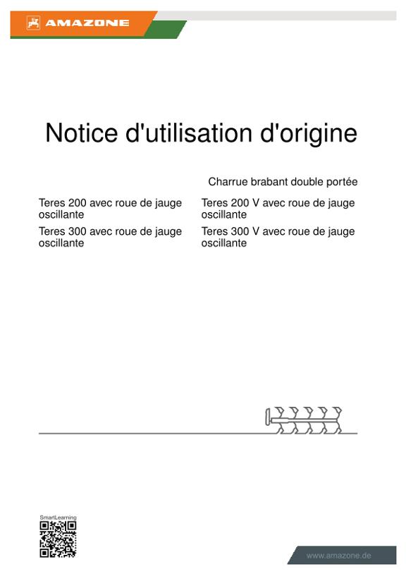 Notice d'utilisation Teres 200/300 avec roue de jauge oscillante