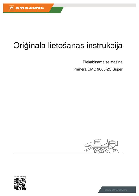 Ekspluatācijas instrukcija Primera DMC 9000-2C Super