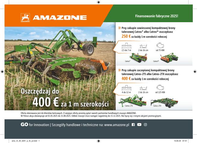 Anzeige Catros „Oszczędzaj do 400 € za 1 m szerokości“, 210x297, 4c, pl