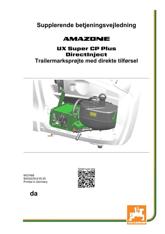 Brugsanvisning DirectInject UX00/UX01