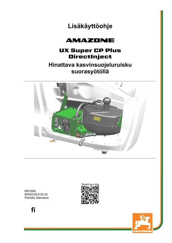 Käyttöohjekirja DirectInject UX00/UX01