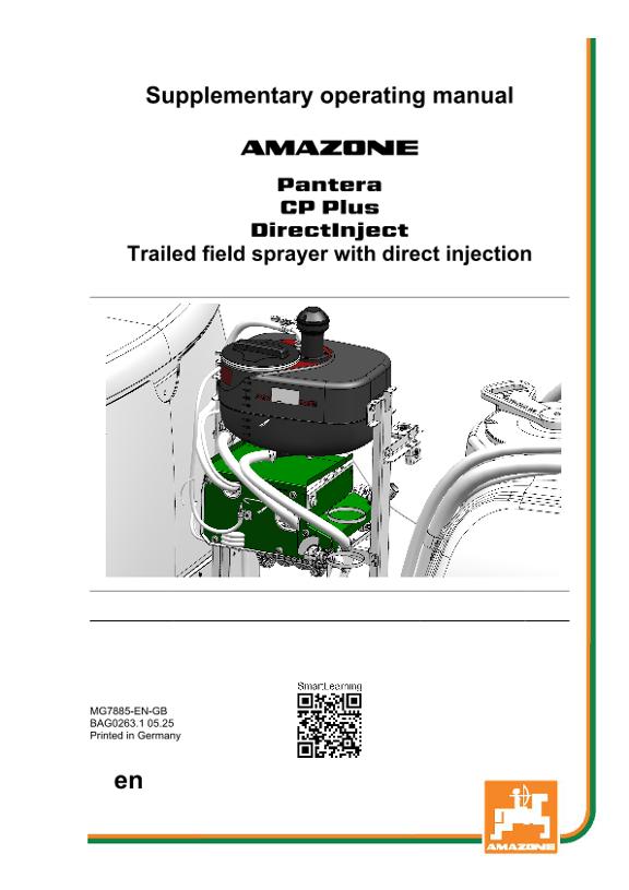 Operation manual DirectInject Pantera