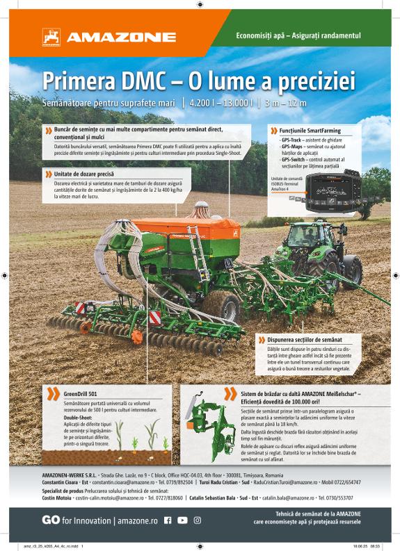 Anzeige „Primera DMC – O lume a preciziei“, A4, 4c, ro