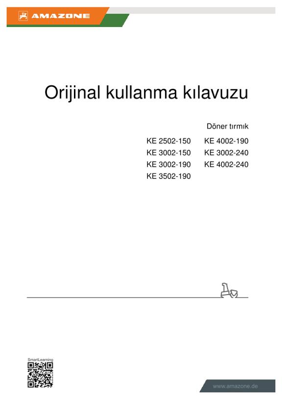 Kullanım kılavuzu KE 2502/3002/3502/4002 Rotamix
