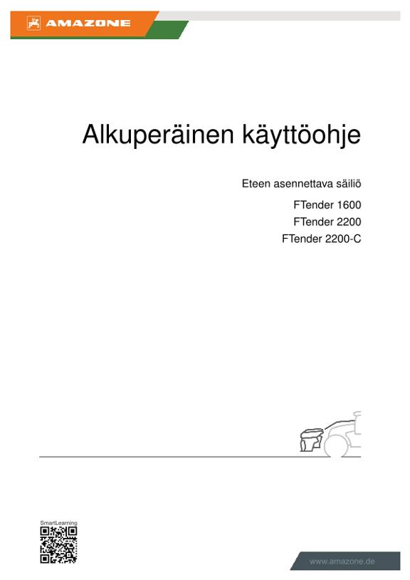 Käyttöohjekirja FTENDER 1600 / 2200 / 2200-C