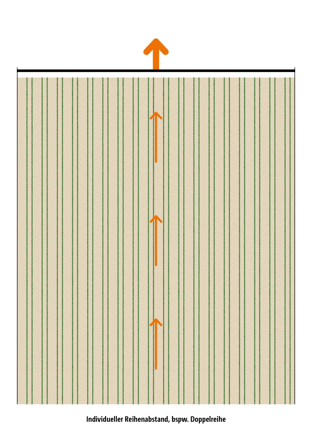 Fahrgassenschaltung Cirrus04 Reihenabstand individuell