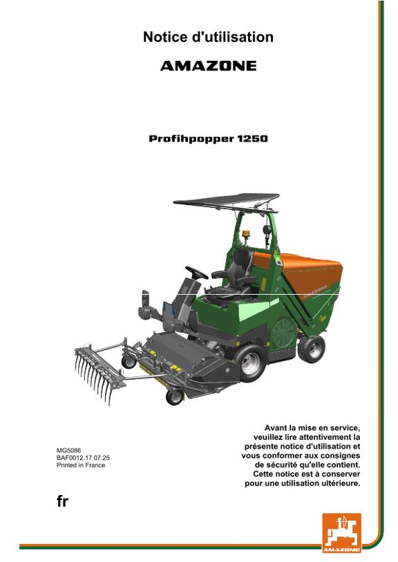 Notice d'utilisation Profihopper 1250