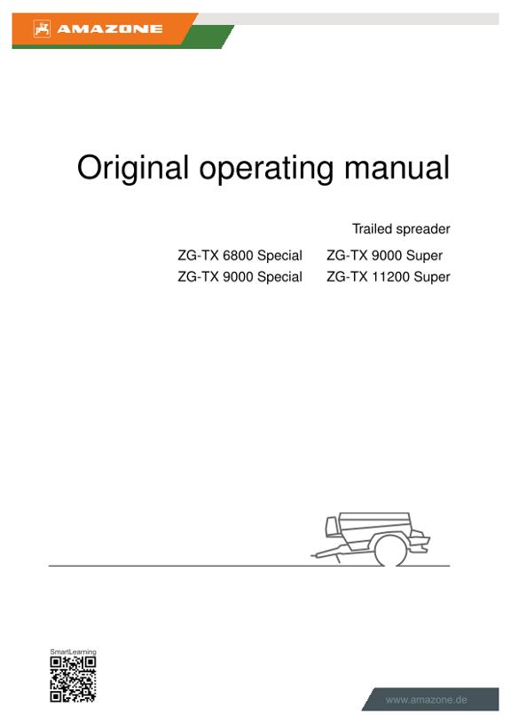 Operation manual ZG-TX 68/9000 Special_9/11200 Super