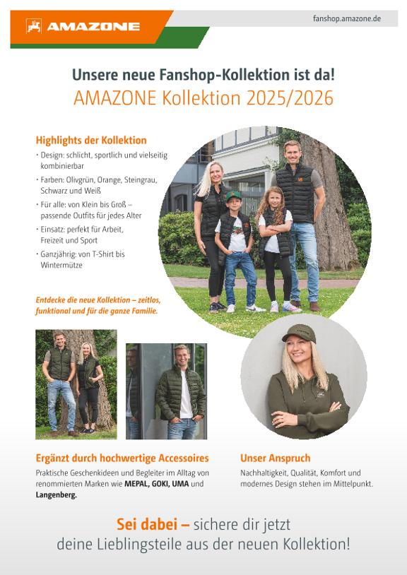 Flyer Neue Fanshop-Kollektion 2025/2026