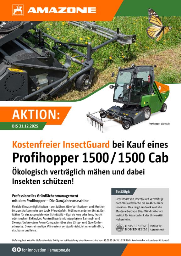 Aktionsflyer/-anzeige "Profihopper 1500 inkl. InsectGuard" DIN A4