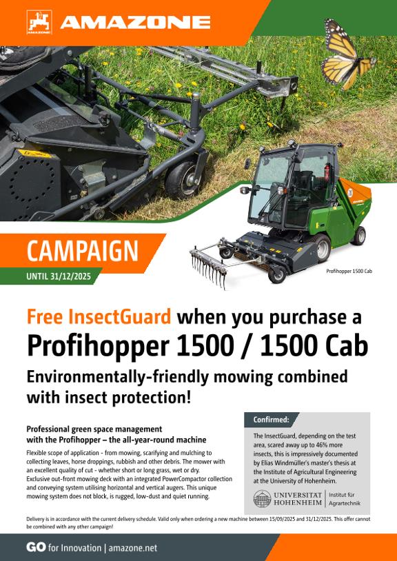 Flyer/Advert "Profihopper 1500 free InsectGuard" DIN A4