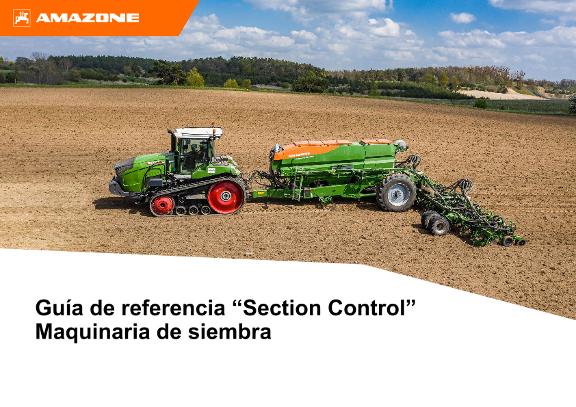Ayuda orientativa para el inicio de temporada Section Control Maquinaria de siembra