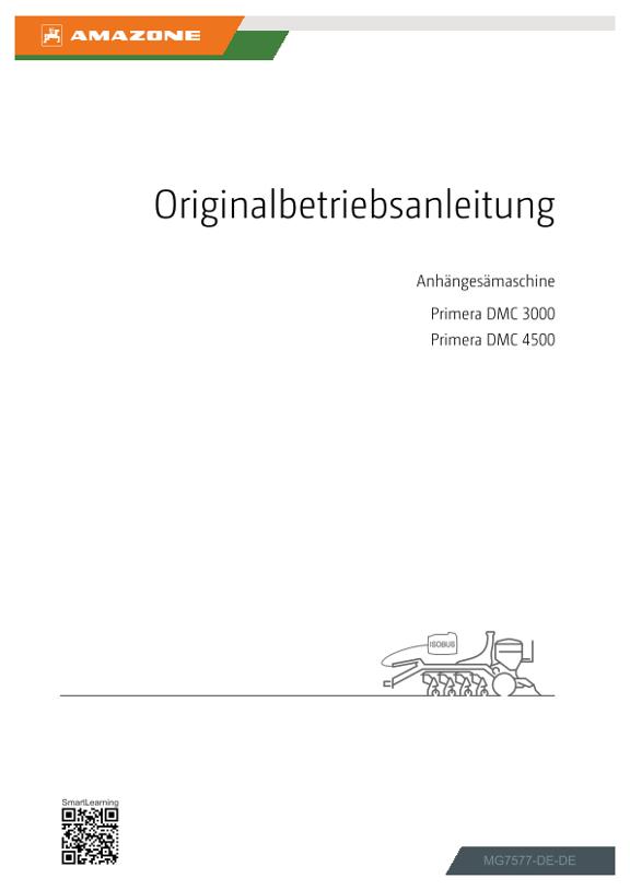 Betriebsanleitung Primera DMC 3/4500 ISOBUS