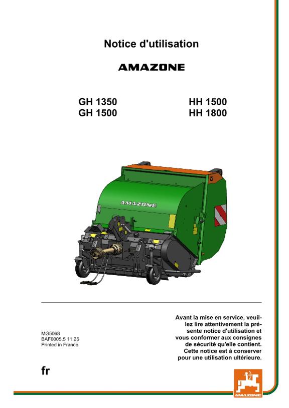 Notice d'utilisation GH HH 1350 / 1500