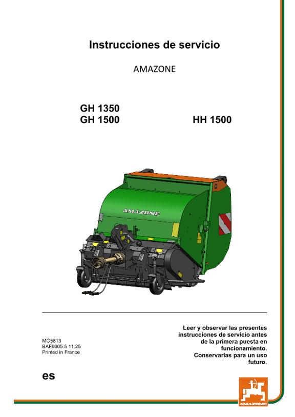 Manual del operador GH HH 1350 / 1500