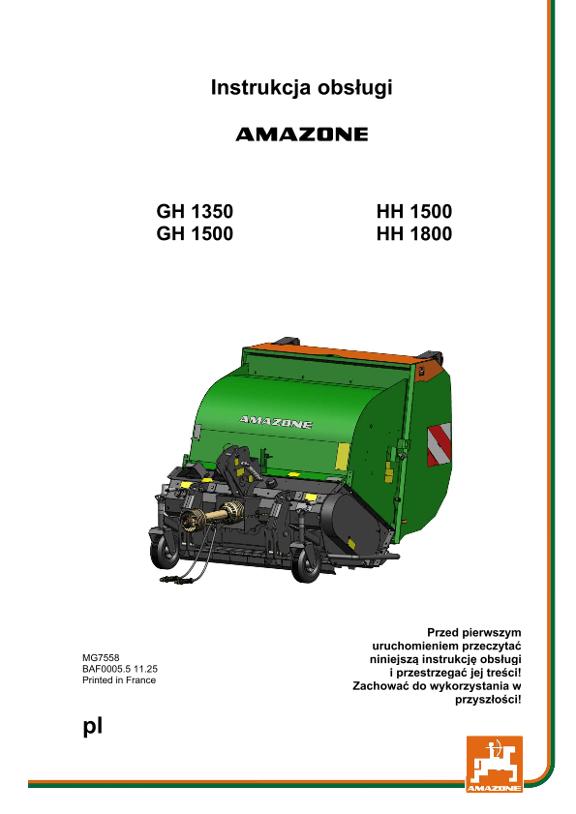 Instrukcja obsługi GH HH 1350 / 1500