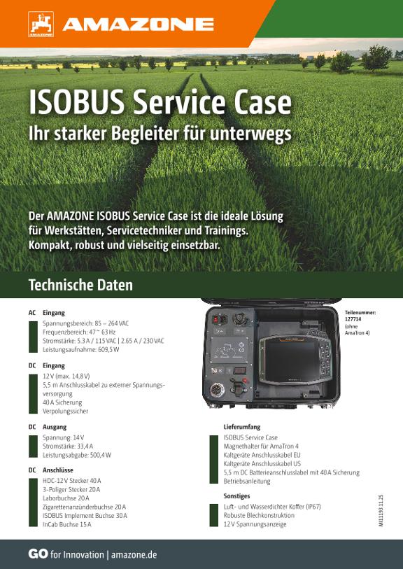 Flyer ISOBUS Service Case, de, en