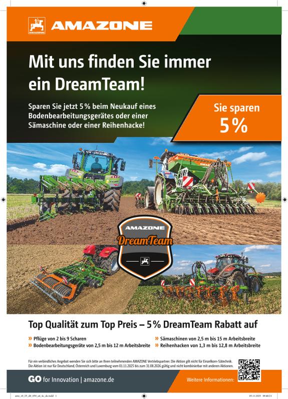 Anzeige "Mit uns finden Sie immer ein DreamTeam“, A4, 4c, de