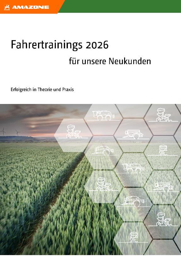 AMAZONE Fahrertrainings 2026 - für Neukunden